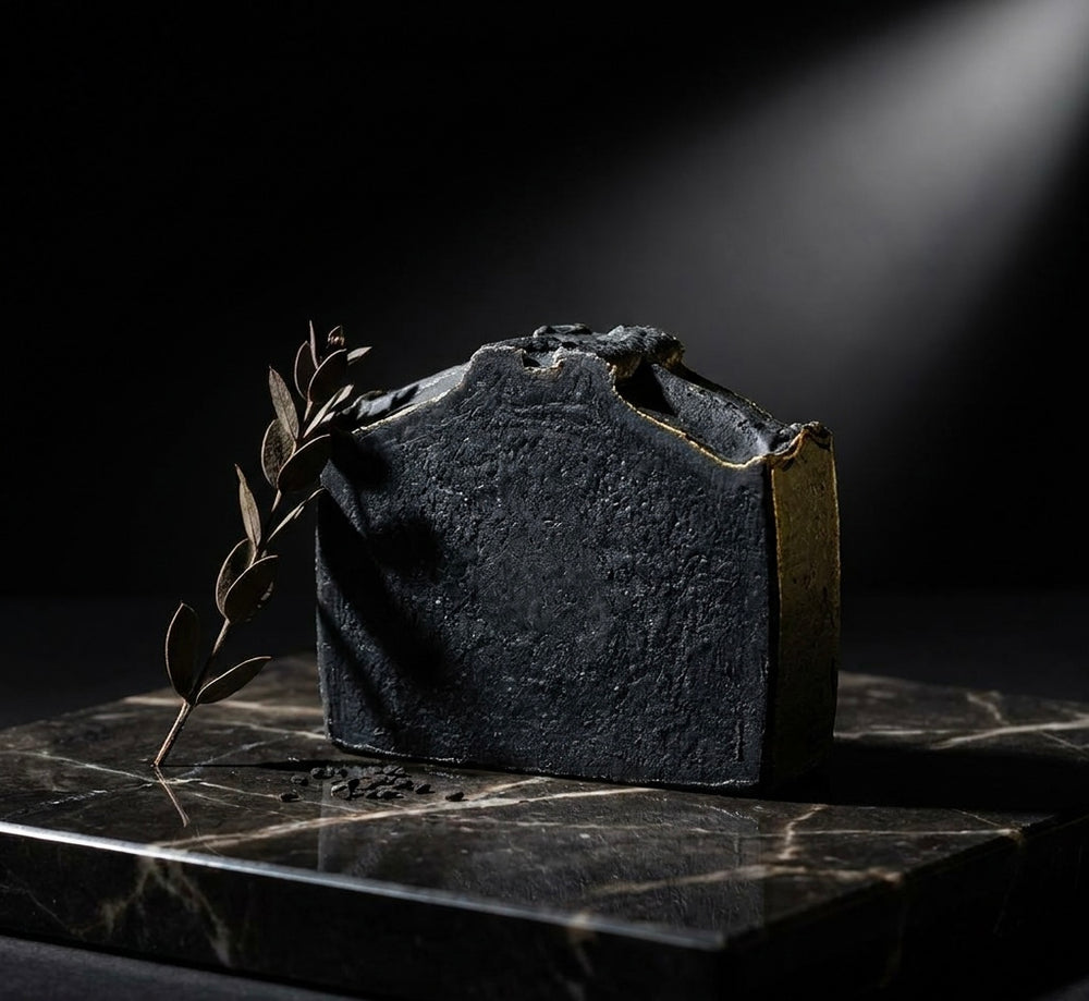 Savon Kavkaz Or Noir 80 g, savon noir capillaire anti-pellicules